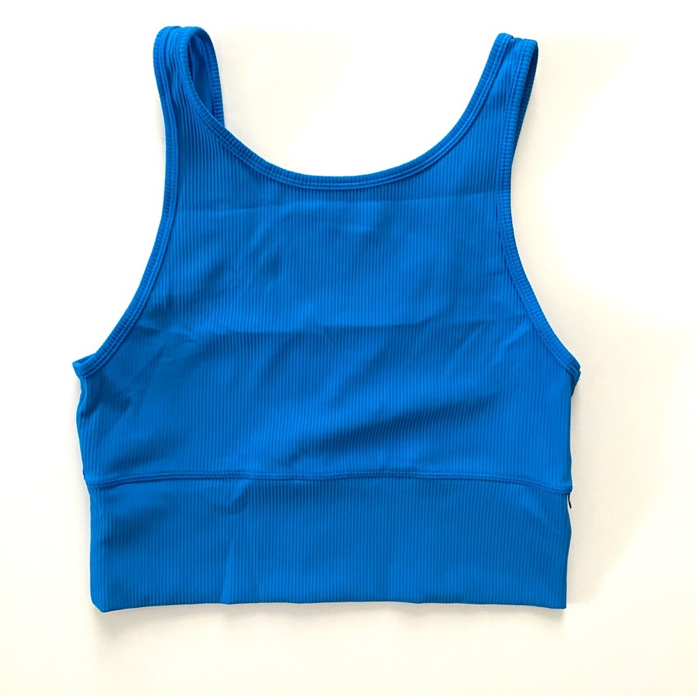 Lululemon Power Pivot Ribbed Tank Top Poolside Blue